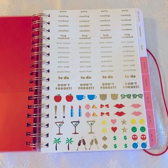 Kate Spade Planner Journal Agenda Notes Aug 2023 - Dec 2024 NWT not used - Picture 3 of 8